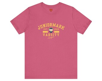 JUNIORMARK JUMMO グッズ Juniormark Jummo Varsity Style Unisex Tee, Short Sleeve, BL Thai