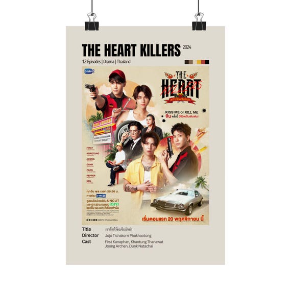 The Heart Killers the Series Minimalist Matte Poster (thai BL