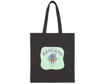 Avocean (jimmysea) Cotton Canvas Tote Bag, Thai BL - Etsy