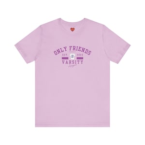 Only Friends the series Varisty Style Unisex Tee, Short Sleeve, Thai BL, FirstKhaotung, ForceBook, NeoMark