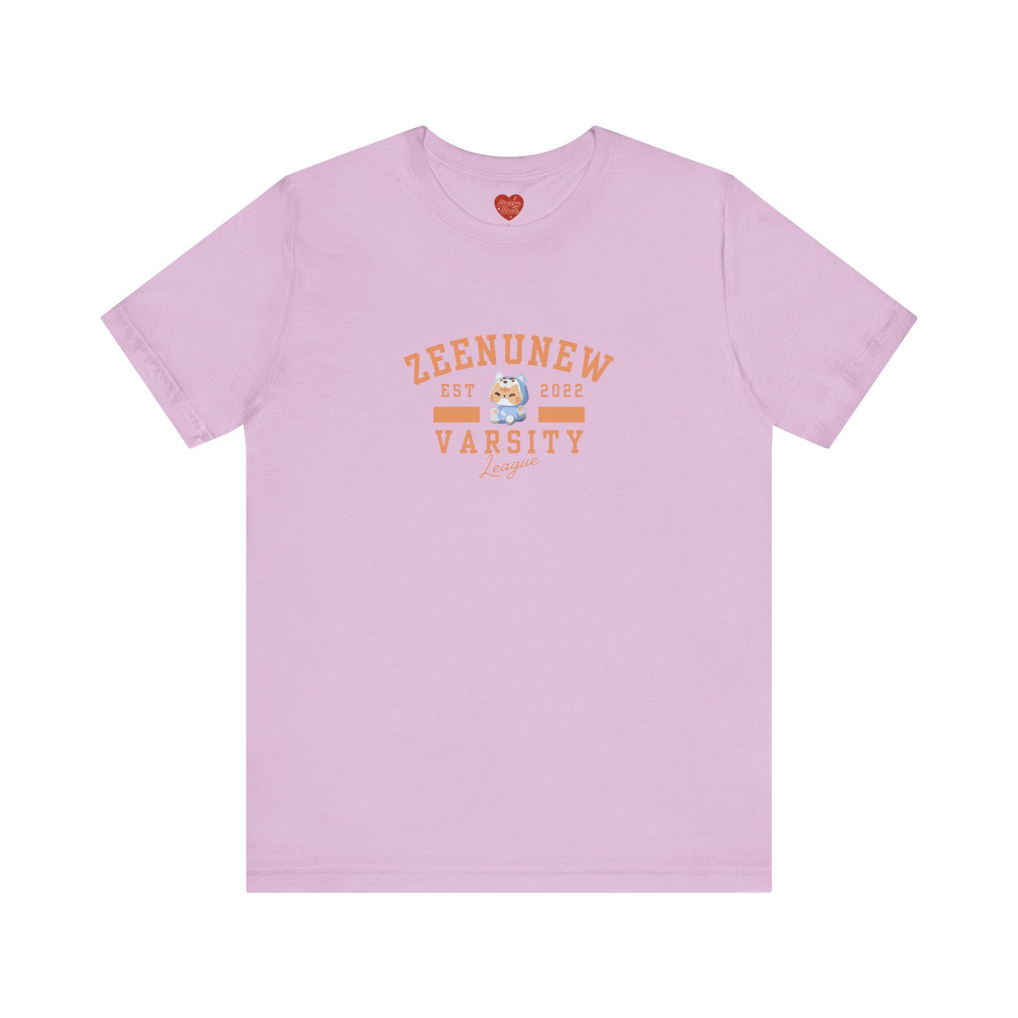 Zeenunew Nongzon Mascot Varsity Style Unisex Tee, Short Sleeve, BL