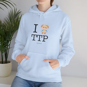 I Love TTP (BookBear ver.), Unisex Heavy Blend Hooded Sweatshirt, Thai BL, TeeteePor