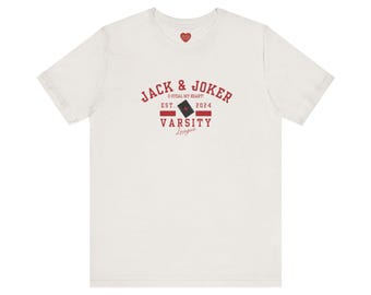 Jack & Joker Varisty Style Unisex Tee, Short Sleeve, Thai BL, YinWar