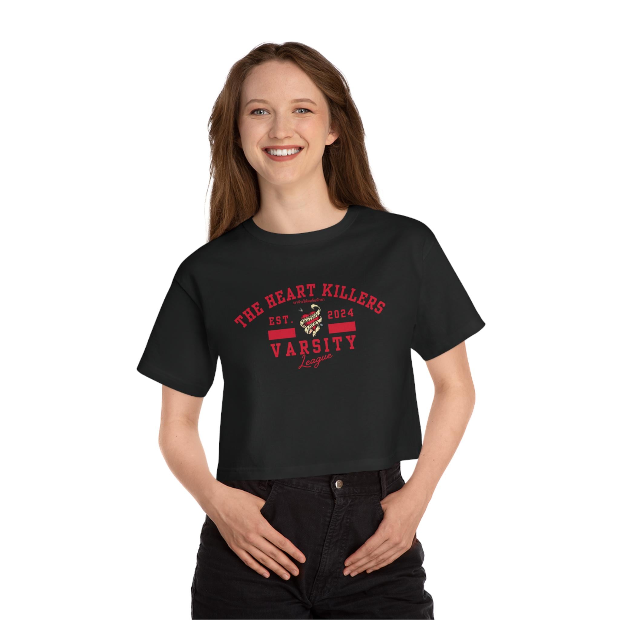 The Heart Killers Champion Women's Cropped T-shirt,varsity Style