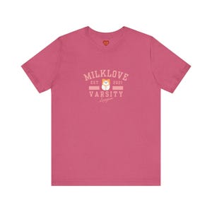 MilkLove Muv Muv Varsity Style Unisex Tee, Short Sleeve, Thai GL