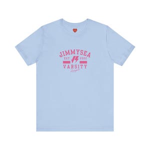 JimmySea Logo Varsity Style Unisex Tee, Short Sleeve, BL Thai