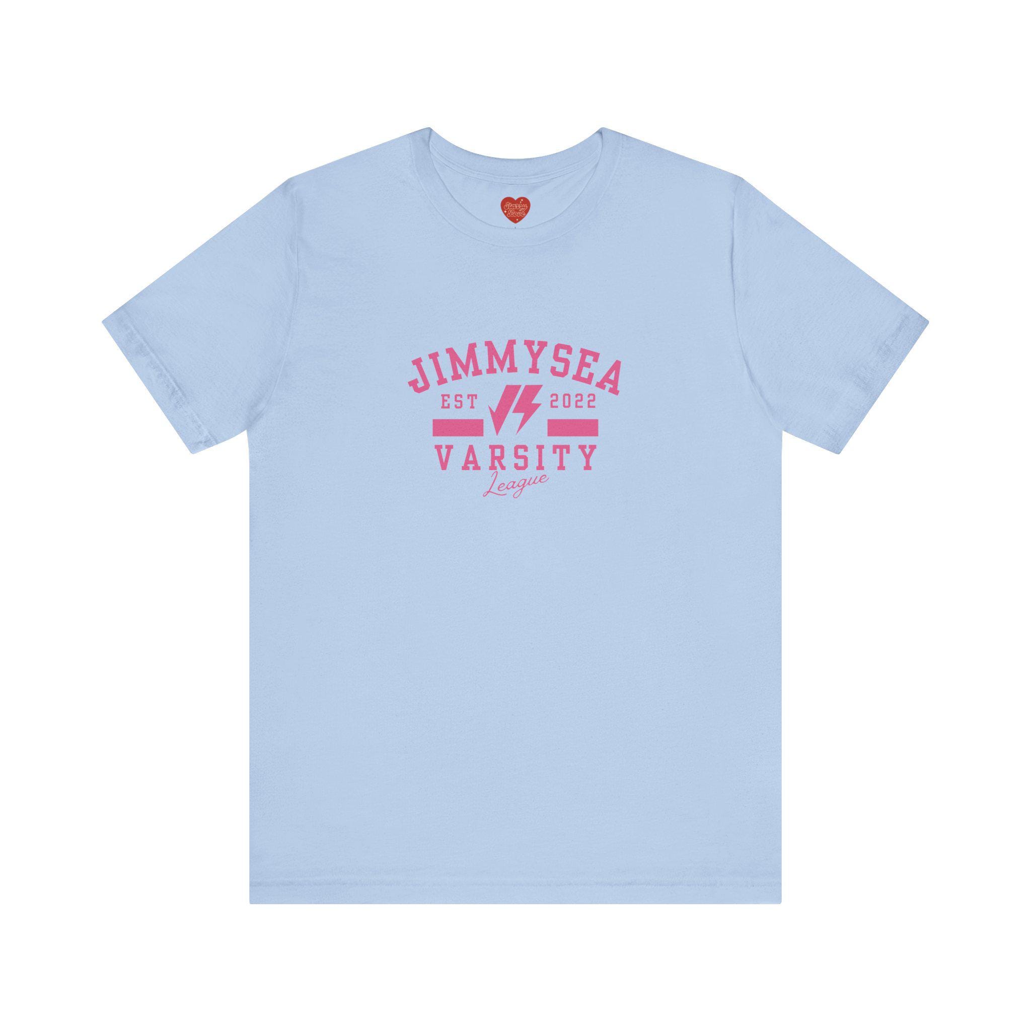 Jimmysea Logo Varsity Style Unisex Tee, Short Sleeve, BL Thai - Etsy