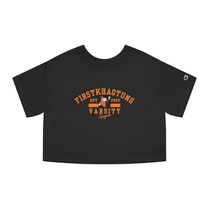 FirstKhaotung Yuzu Mumu Champion Women&#39;s Cropped T-Shirt, Varsity Style, BL Thai