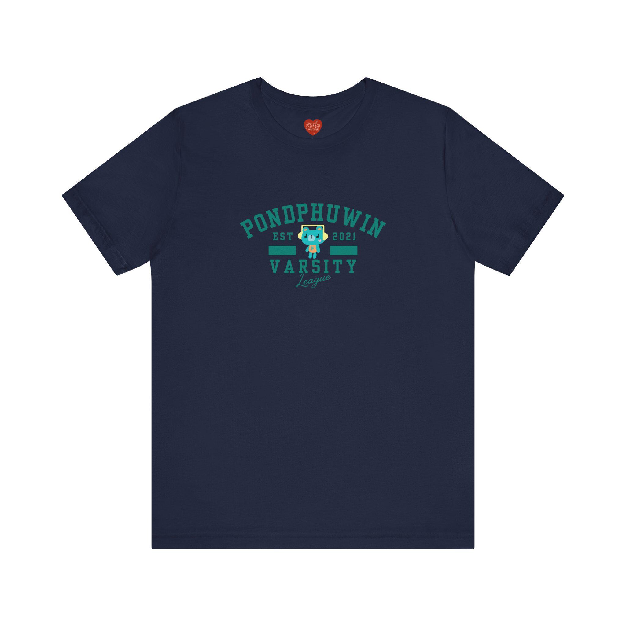 その他 pondphuwin permpoon Tshirt M size Pondphuwin Permpoon Varsity Style Unisex Tee, Short Sleeve, BL