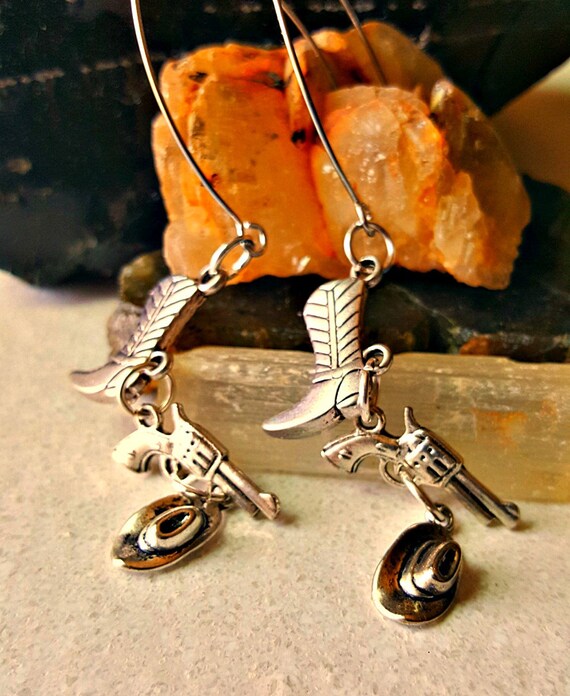 Rodeo Country Western Earringscountry Western Etsy