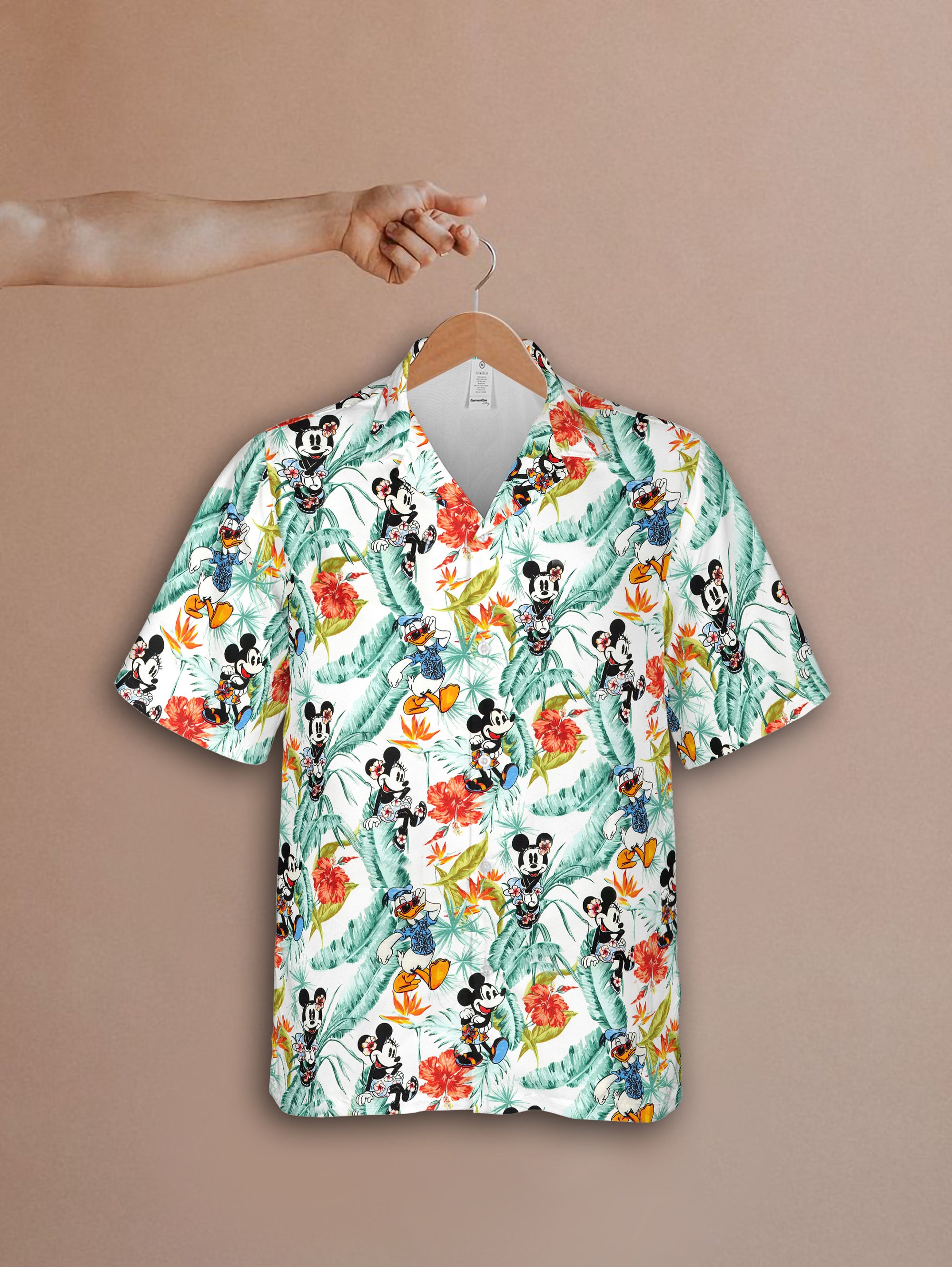 Mickey Minnie Donald Duck Tropical Hawaiian 2022 Shirt, Disney World Hawaiian