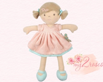 Personalized Dolls | Name Doll | Custom Rag Doll | First Baby Doll | Plush Doll | Personalized Dolls for Baby Girls