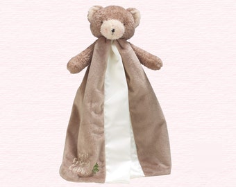 Cubby the Bear/ Personalized Baby Gift/ Cuddle / Baby Shower Gift/ Soft Baby Blanket/ Security Blanket