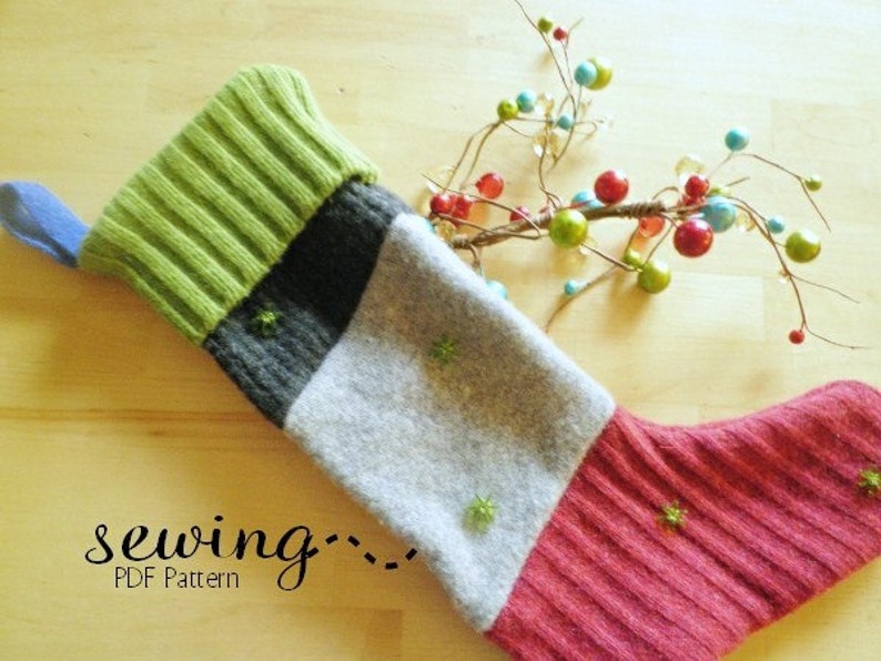 Christmas Stocking Pattern PDF Printable  Etsy
