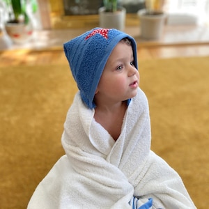 Hooded Bath Towel Sewing Pattern|  Matching Wash Cloths | PDF SEWING PATTERN | Instant Download