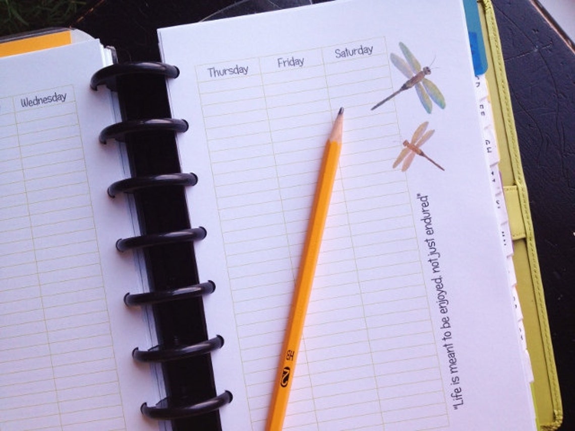 WEEKLY Editable Watercolor Printable Planner Pages INSTANT - Etsy