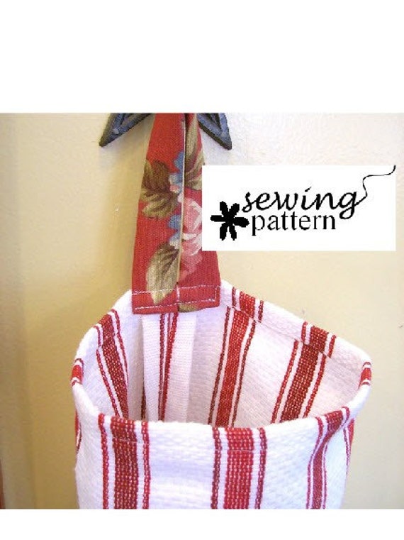 Grocery Bag Holder PDF Sewing Pattern | Etsy