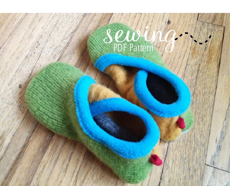 Upcycled Crossover Slippers PDF Pattern Sizes: Youth 13,1-3 Women 4-13 Men 3-12 image 2