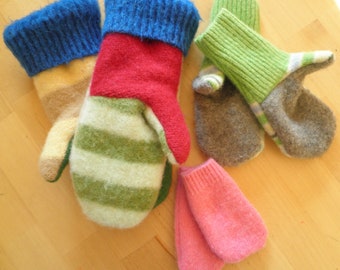 Mitten Pattern - Infant, Toddler and Child Sizes - PDF Sewing Pattern