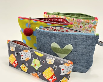 Zipper Pouch PDF Sewing Pattern | Beginner Friendly Project | Cosmetic Bag | Zipper Clutch