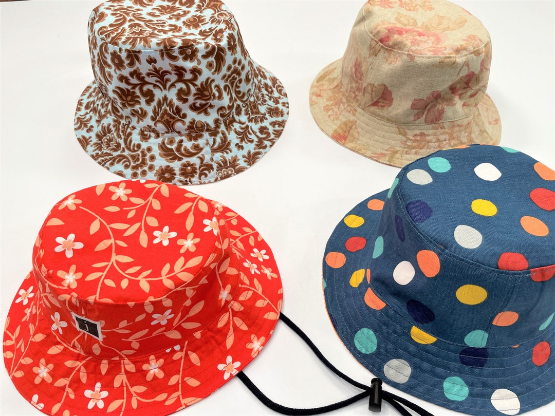 Bucket Hat BUNDLE PDF Sewing Pattern - Reversible - 8 Sizes (baby to ...