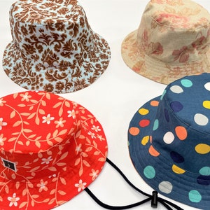 Bucket Hat BUNDLE PDF Sewing Pattern - Reversible - 8 Sizes (baby to adult large)