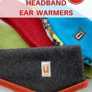 Fleece Headband Ear Warmers PDF Sewing Pattern Printable 5 Sizes image 5