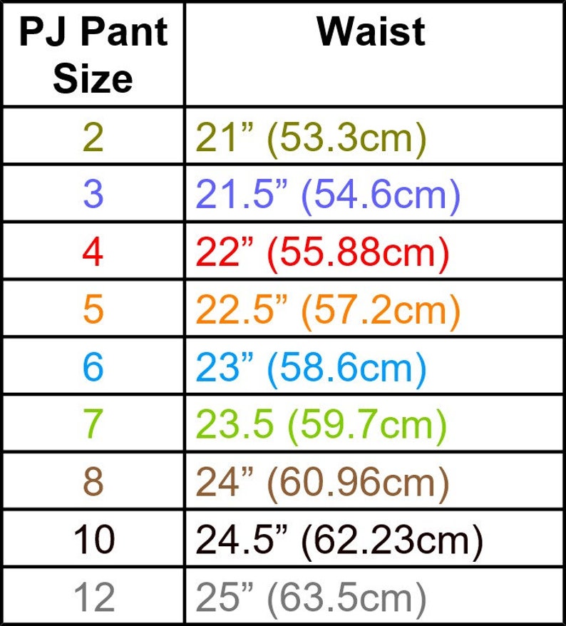 Pajama Pants PDF Sewing Pattern / / Sizes 2T Child 12 Etsy