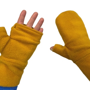 Flip Top Mittens - PDF Sewing Pattern / 9 sizes / Child XL-Adult 2X