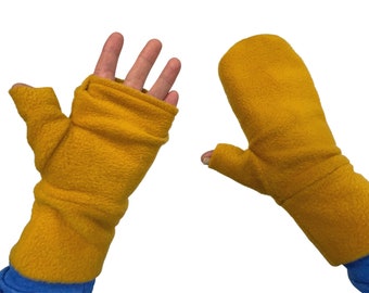 Flip Top Mittens - PDF Sewing Pattern / 9 sizes / Child XL-Adult 2X