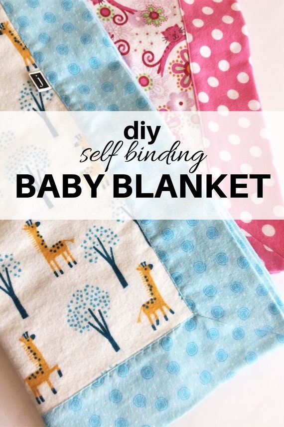 How to Sew Blanket Binding on a Flannel Baby Blanket Tutorial