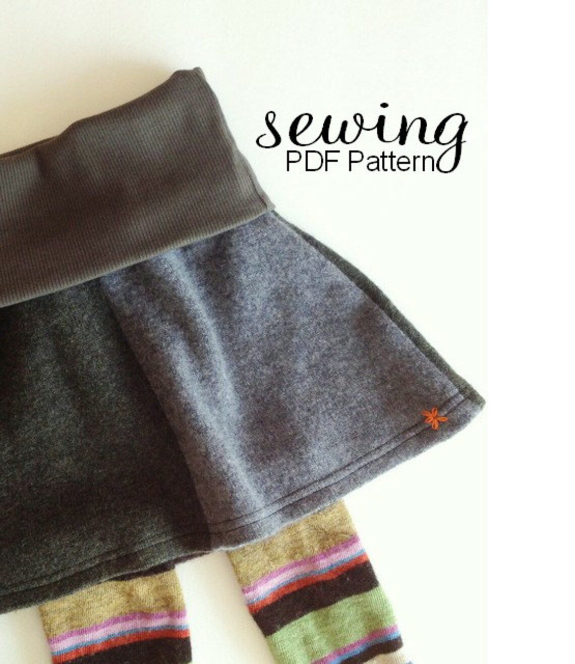 Infant and Child Upcycled Skirt Pattern PDF Pattern INSTANT
