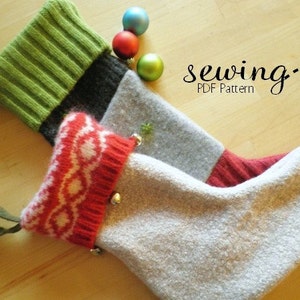 Christmas Stocking Pattern PDF Printable image 5