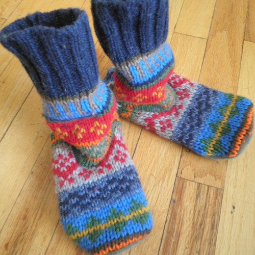 sweater slipper boots