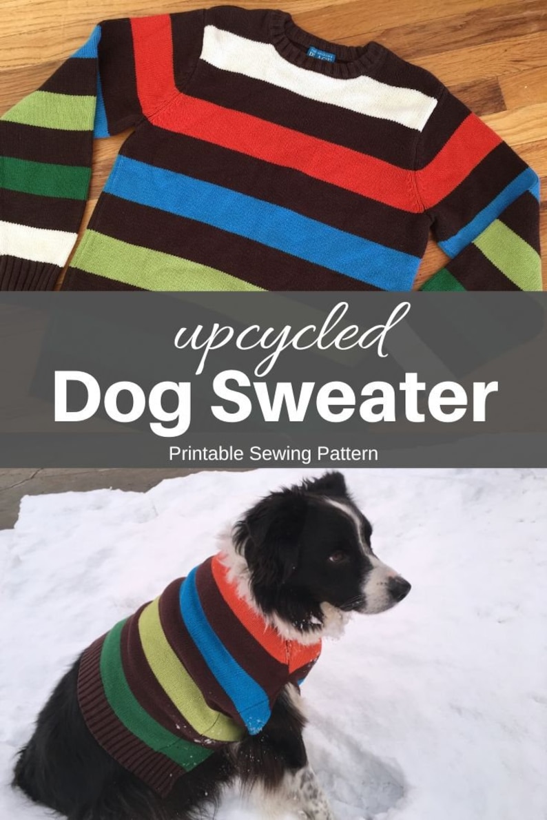 Dog Sweater PDF Sewing Pattern Sizes for Tiny Dogs to Big Dogs image 5