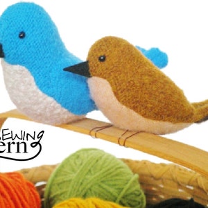 Upcycled Sweater Birds - PDF Sewing Pattern | INSTANT DOWNLOAD