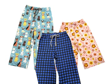 Pajama Pants PDF Sewing Pattern / / Sizes 2T - Child 12