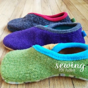 Upcycled Crossover Slippers PDF Pattern Sizes: Youth 13,1-3 Women 4-13 Men 3-12 image 3