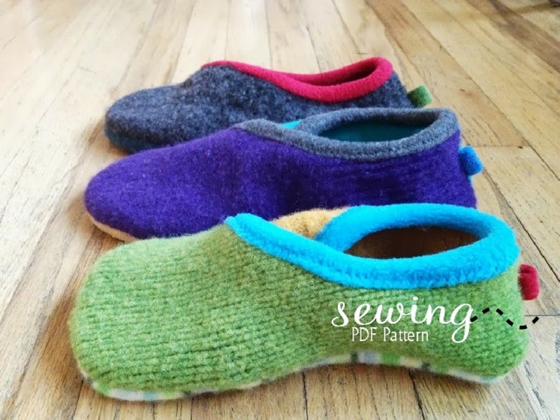 Upcycled Crossover Slippers PDF Pattern Sizes: Youth 13,1-3 Women 4-13 Men 3-12 image 3