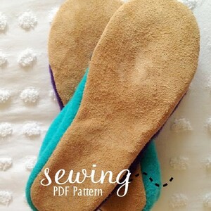 Upcycled Crossover Slippers PDF Pattern Sizes: Youth 13,1-3 Women 4-13 Men 3-12 image 5