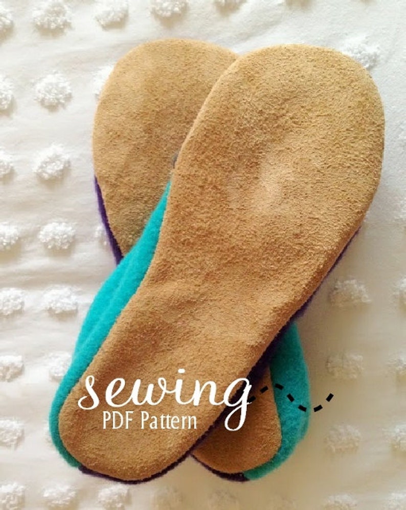 Upcycled Crossover Slippers PDF Pattern Sizes: Youth 13,1-3 Women 4-13 Men 3-12 image 5