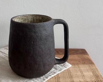 Large Handmade Ceramic Mug 19oz – Rustic Pottery Coffee Mug, Wabi Sabi Cup, Minimalist Earthy Mug, Unique Gift-Made to order