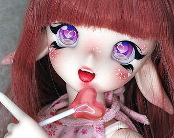 1/4 1/6 Mini MSD YoSD Doll bjd Lollipop sucker candy heart pink