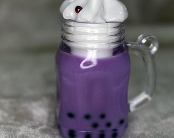 1/4 Mini MSD Doll bjd Bubble Boba Pearl Milk Tea Food Drink Purple