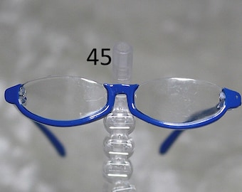 1/3 1/4 BJD Eye glasses eyeglasses Blue frames and clear lens 45