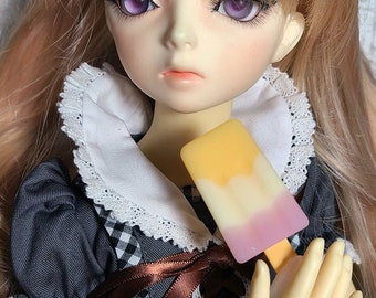 1/3 60cm Doll bjd popsicle ice cream dessert Yellow White Purple