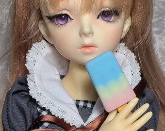 1/3 60cm Doll bjd popsicle ice cream dessert pink white blue