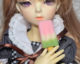 1/3 60cm Doll bjd popsicle ice cream dessert Pink White Green