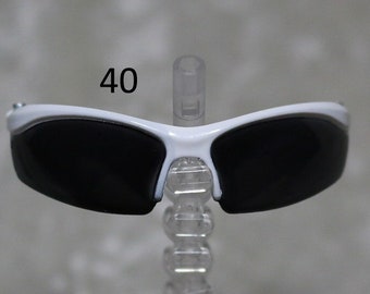 1/3 1/4 BJD sun glasses sunglasses White frames and black lens 40