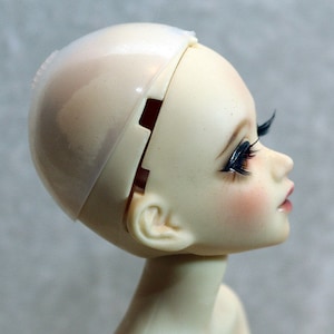 1/6 6-7" bjd doll wig silicone headcap head cap protector tiny dollfie usa